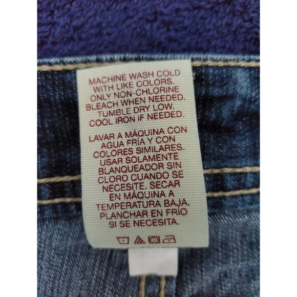 Curvy Plus Faded Glory Ladies Size 16 Denim Jean Shorts - Picture 5 of 5